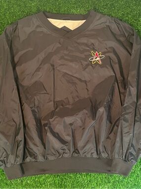 Albuquerque Isotopes Port & Company Black Crewneck Pullover Windbreaker Mens 2XL